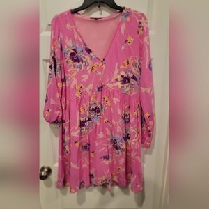 STACCATO Pink Floral Dress Size M NWOT